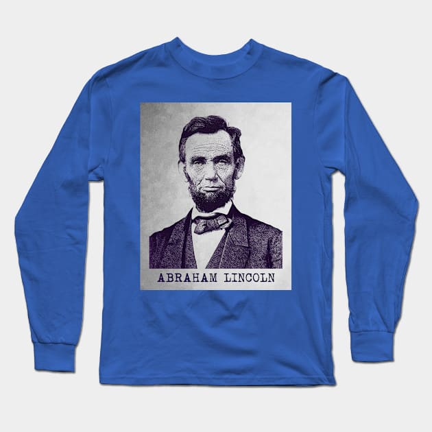 Vintage Abraham Lincoln Long Sleeve T-Shirt by PallKris